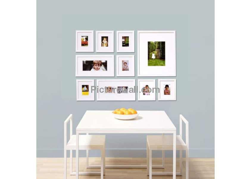 Cluster Gallery Frames Thin White Frames Photo Wall Gallery